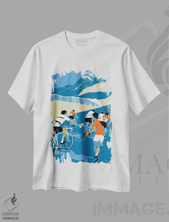 تیشرت سفید طرح دار دست یاری، ۲۰۱۳، هنر فاخر کلاسیک اثر الیزا ساوت وود | فروشگاه ایماژ