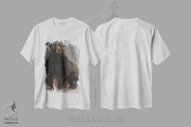 تیشرت سفید طرح دار چیزی در هواست، دکور کلبه و لژ اثر ازرا تاکر | فروشگاه ایماژ