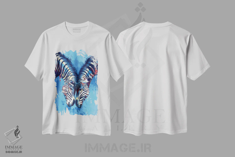 تیشرت سفید طرح دار دوستی اثر فلو آرت استودیو | فروشگاه ایماژ