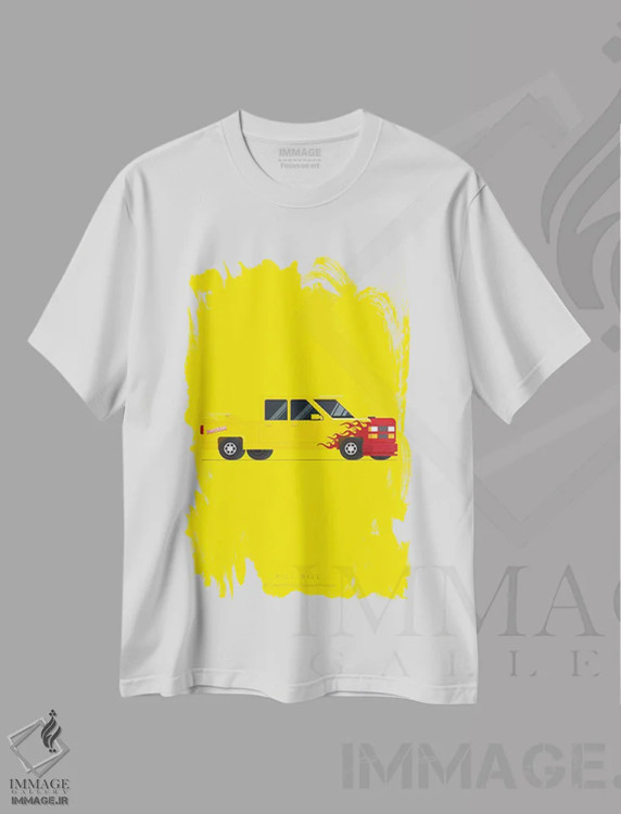 تیشرت سفید طرح دار بیل را بکش، پوستر مینیمال فیلم های اکشن و ماجراجویی اثر فرد بیرچال | فروشگاه ایماژ