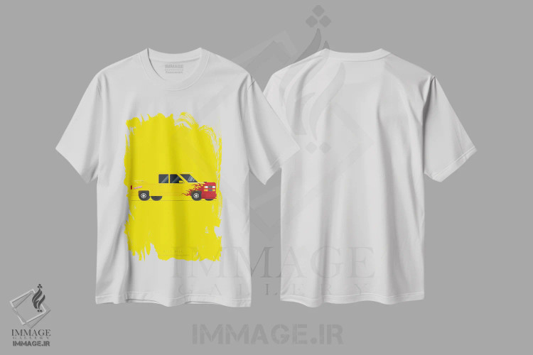 تیشرت سفید طرح دار بیل را بکش، پوستر مینیمال فیلم های اکشن و ماجراجویی اثر فرد بیرچال | فروشگاه ایماژ