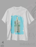 تیشرت سفید طرح دار کاخ بارولو – بوئنوس آیرس، آرژانتین، هنر دیجیتال اثر فرد بیرچال | immage.ir