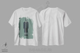 تیشرت سفید طرح دار پیکی بلایندرز، هنر دیجیتال اثر فرد بیرچال | immage.ir