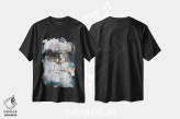 تیشرت مشکی طرح دار آبشار اثر دیزاین فابریکن | immage.ir