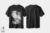 تیشرت مشکی طرح دار سیاه و سفید ۳ اثر دیزاین فابریکن | immage.ir