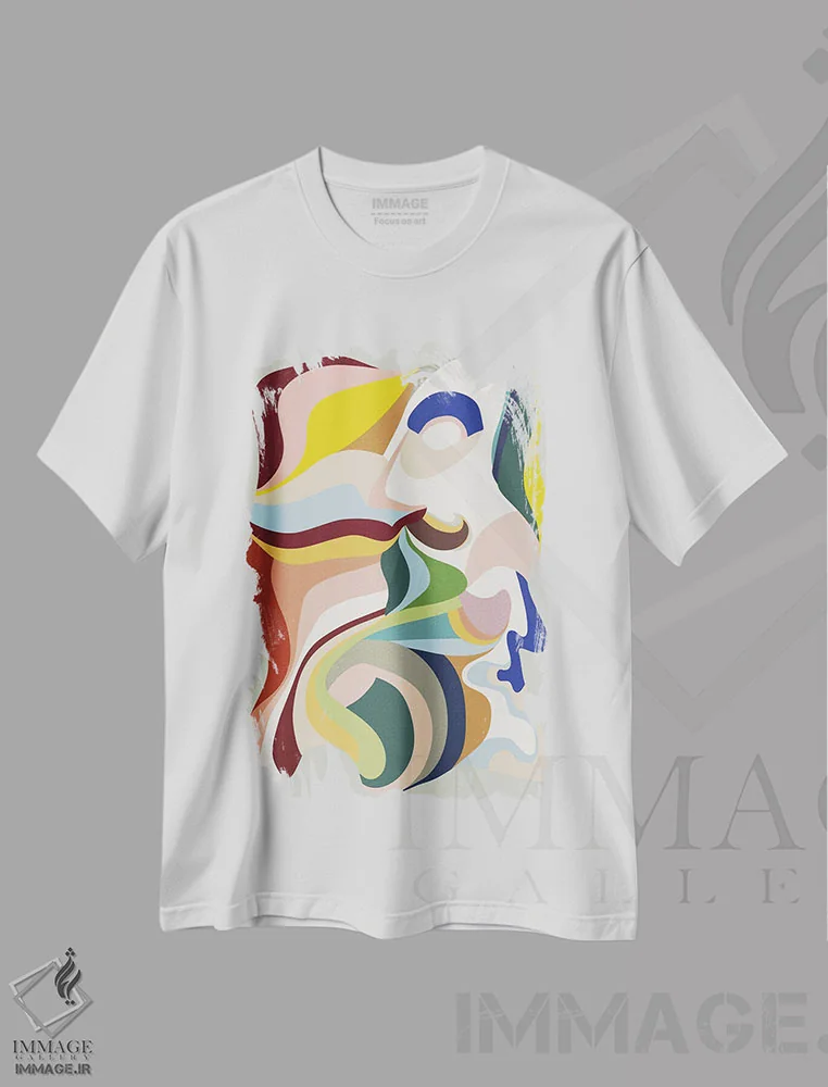 تیشرت سفید طرح دار متولد دوباره ۲ اثر دیزاین فابریکن | immage.ir