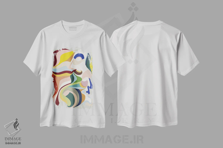 تیشرت سفید طرح دار متولد دوباره ۲ اثر دیزاین فابریکن | immage.ir