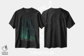 تیشرت مشکی طرح دار سبز تیره، مدیوم اثر دیزاین فابریکن | فروشگاه ایماژ