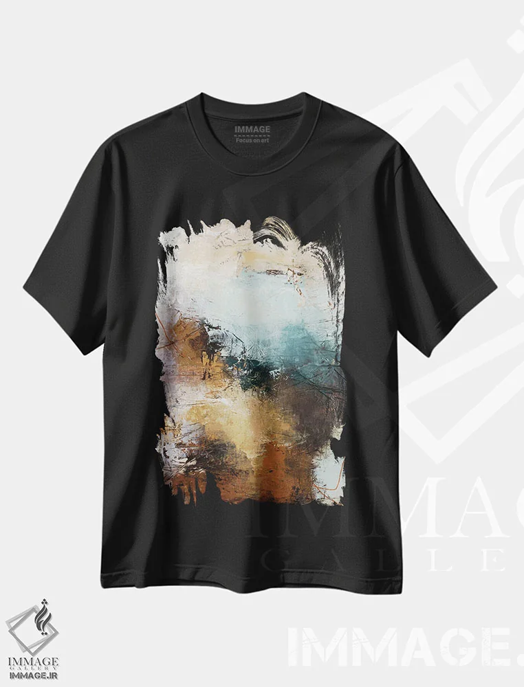 تیشرت مشکی طرح دار نقطه عطف ۳ اثر دیزاین فابریکن | فروشگاه ایماژ