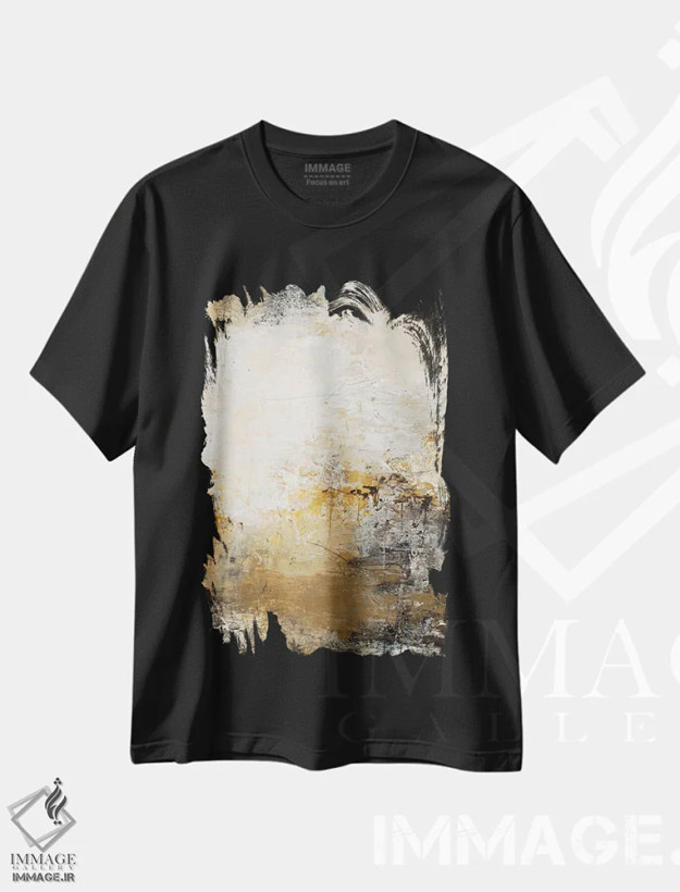 تیشرت مشکی طرح دار نقطه عطف ۱ اثر دیزاین فابریکن | immage.ir