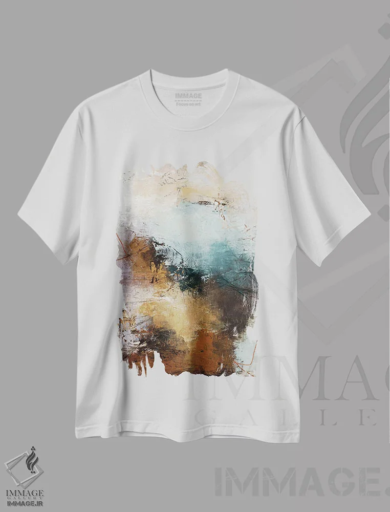 تیشرت سفید طرح دار نقطه عطف ۳ اثر دیزاین فابریکن | immage.ir