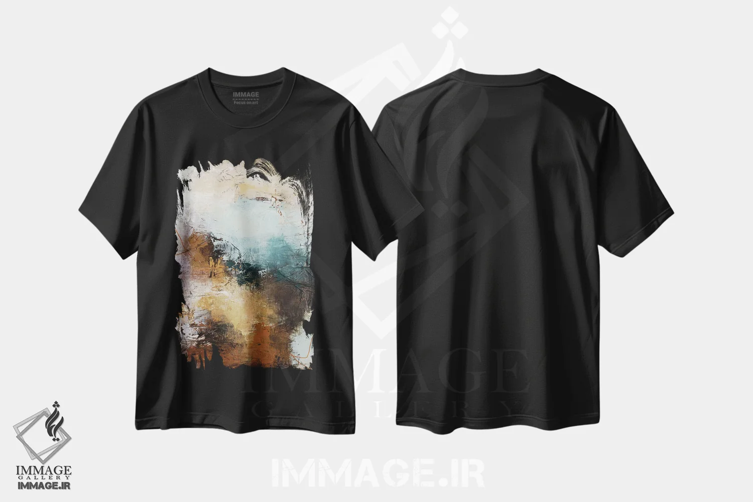 تیشرت مشکی طرح دار نقطه عطف ۳ اثر دیزاین فابریکن | فروشگاه ایماژ