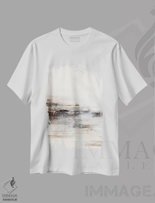 تیشرت سفید طرح دار سبک زندگی ۱ اثر دیزاین فابریکن | فروشگاه ایماژ