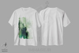 تیشرت سفید طرح دار آب ساکن ۸ اثر دیزاین فابریکن | فروشگاه ایماژ
