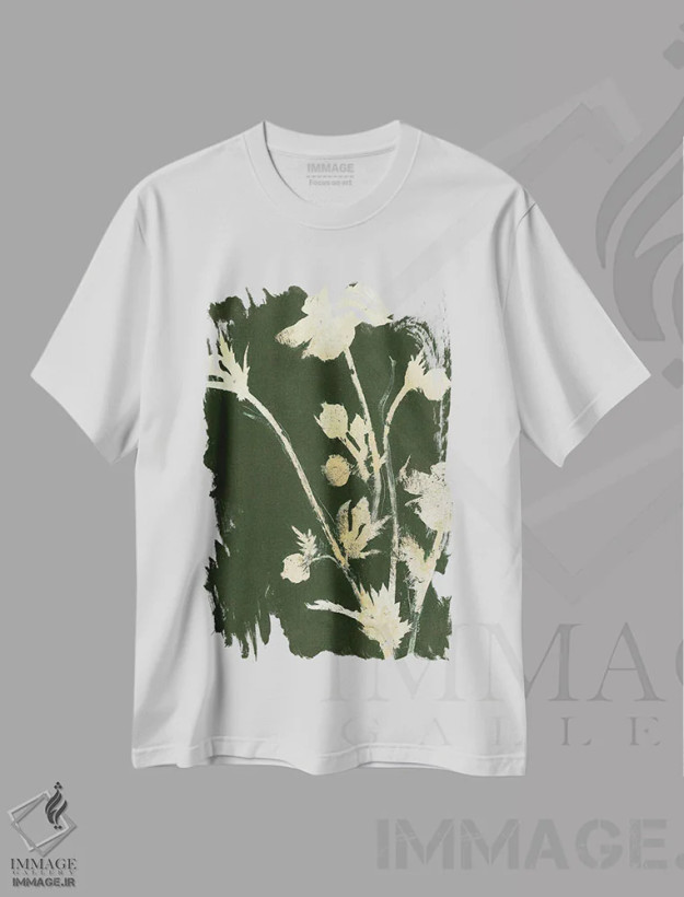 تیشرت سفید طرح دار طبیعت ناب ۶، تزئینی اثر دیزاین فابریکن | فروشگاه ایماژ