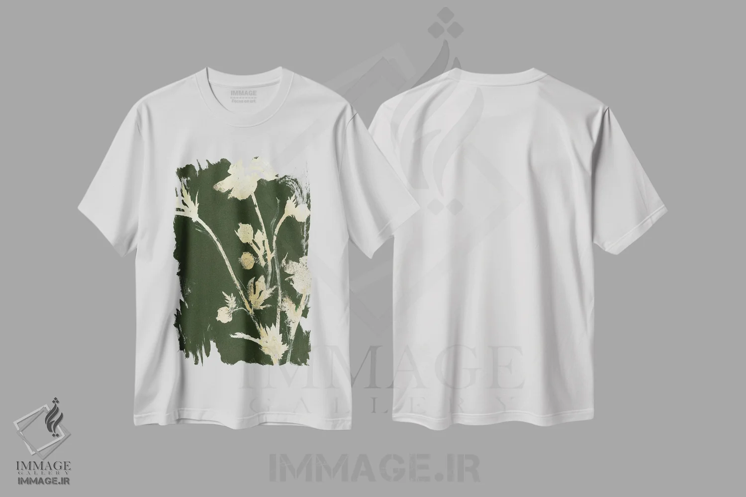تیشرت سفید طرح دار طبیعت ناب ۶، تزئینی اثر دیزاین فابریکن | فروشگاه ایماژ