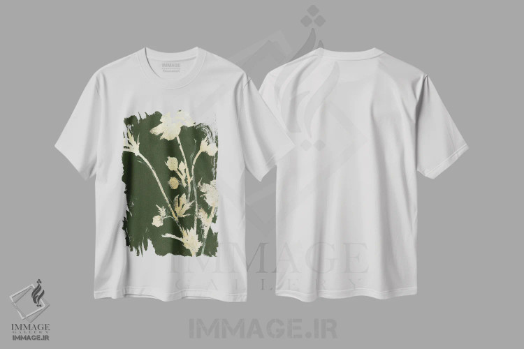 تیشرت سفید طرح دار طبیعت ناب ۶، تزئینی اثر دیزاین فابریکن | فروشگاه ایماژ