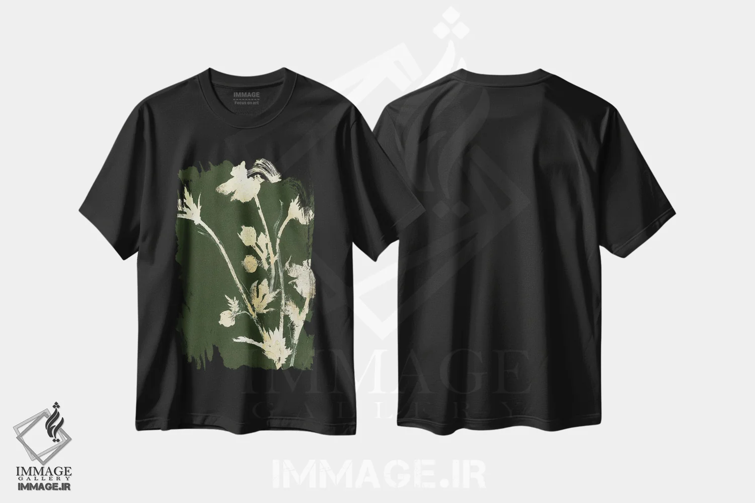 تیشرت مشکی طرح دار طبیعت ناب ۶، تزئینی اثر دیزاین فابریکن | immage.ir