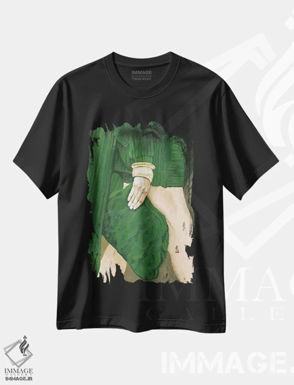 تیشرت مشکی طرح دار نزدیک به پاریس، مدیوم اثر دیزاین فابریکن | فروشگاه ایماژ