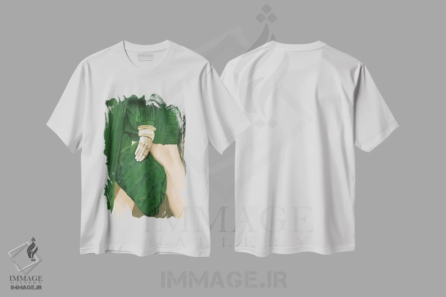 تیشرت سفید طرح دار نزدیک به پاریس، مدیوم اثر دیزاین فابریکن | immage.ir