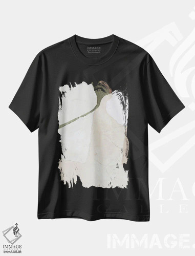 تیشرت مشکی طرح دار نور فرمی اثر دیزاین فابریکن | فروشگاه ایماژ