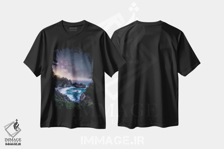 تیشرت مشکی طرح دار منطقه بسته است، عکاسی فوق واقع گرا اثر فابیو آنتنور | immage.ir