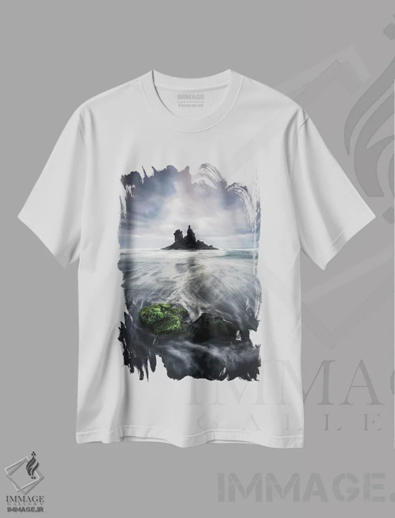 تیشرت سفید طرح دار در حال حرکت، عکاسی فوق واقع گرا اثر فابیو آنتنور | immage.ir