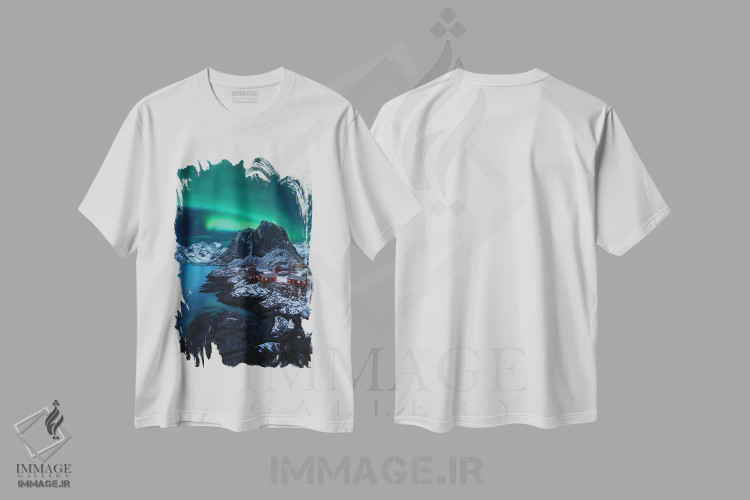 تیشرت سفید طرح دار از روی پل، عکاسی فوق واقع گرا اثر فابیو آنتنور | فروشگاه ایماژ