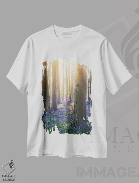 تیشرت سفید طرح دار هالر بس، مدیوم اثر فابیو آنتنور | immage.ir