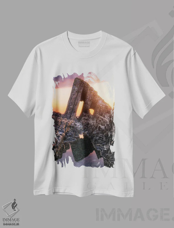 تیشرت سفید طرح دار بازتاب دیرهنگام، مدیوم اثر فابیو آنتنور | immage.ir
