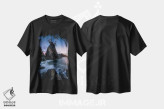 تیشرت مشکی طرح دار صخره بزرگ، مدیوم اثر فابیو آنتنور | فروشگاه ایماژ