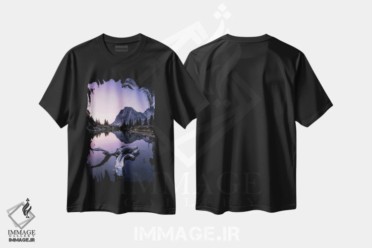 تیشرت مشکی طرح دار بدون ماه، مدیوم اثر فابیو آنتنور | immage.ir
