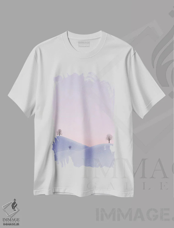 تیشرت سفید طرح دار سکوت، مدیوم اثر فابیو آنتنور | فروشگاه ایماژ