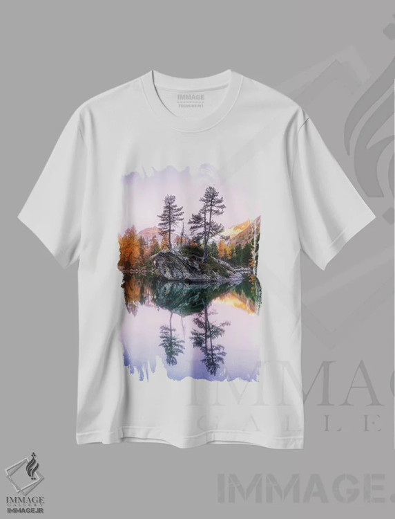 تیشرت سفید طرح دار نزدیک سائوسئو، مدیوم اثر فابیو آنتنور | immage.ir
