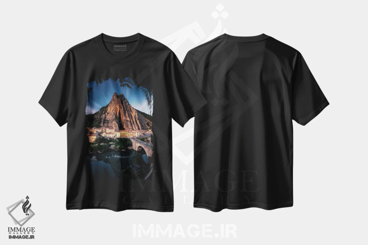 تیشرت مشکی طرح دار سیسترون، مدیوم اثر فابیو آنتنور | فروشگاه ایماژ