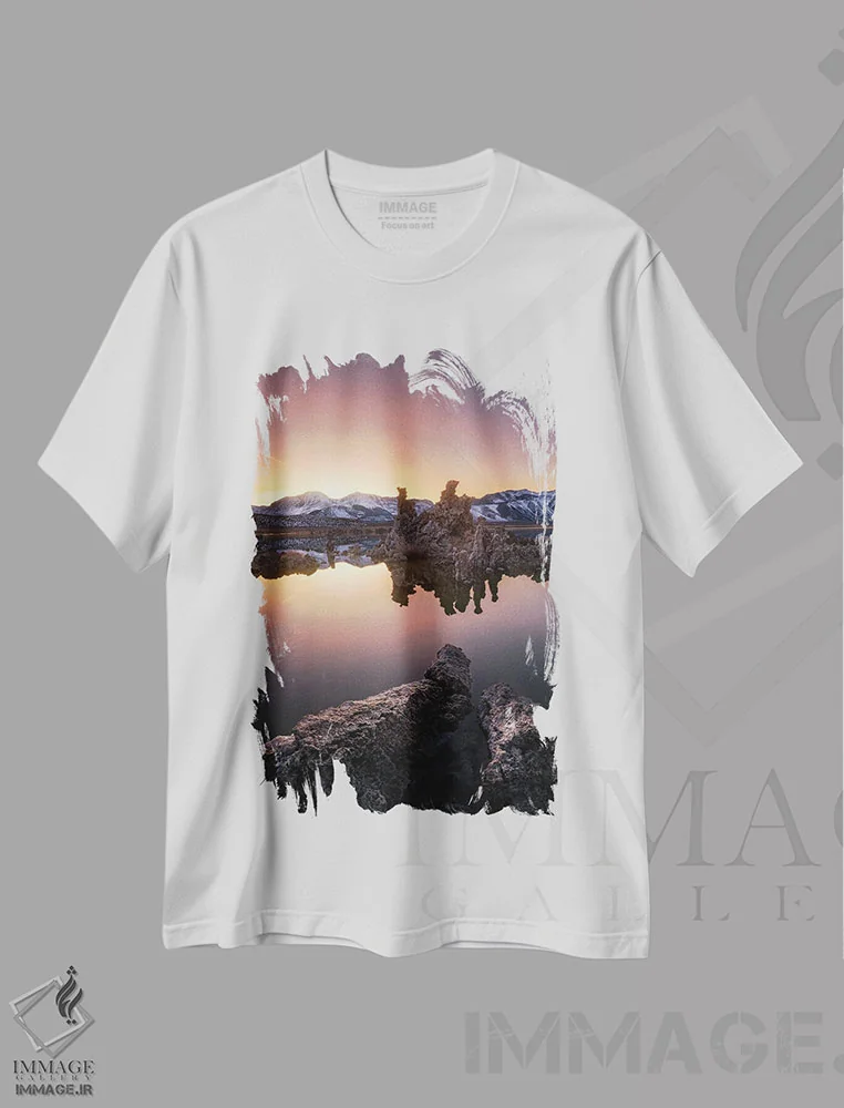 تیشرت سفید طرح دار استریو، مدیوم اثر فابیو آنتنور | فروشگاه ایماژ