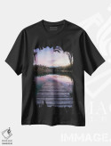 تیشرت مشکی طرح دار دریاچه کرستا، مدیوم اثر فابیو آنتنور | فروشگاه ایماژ