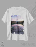 تیشرت سفید طرح دار دریاچه کرستا، مدیوم اثر فابیو آنتنور | immage.ir