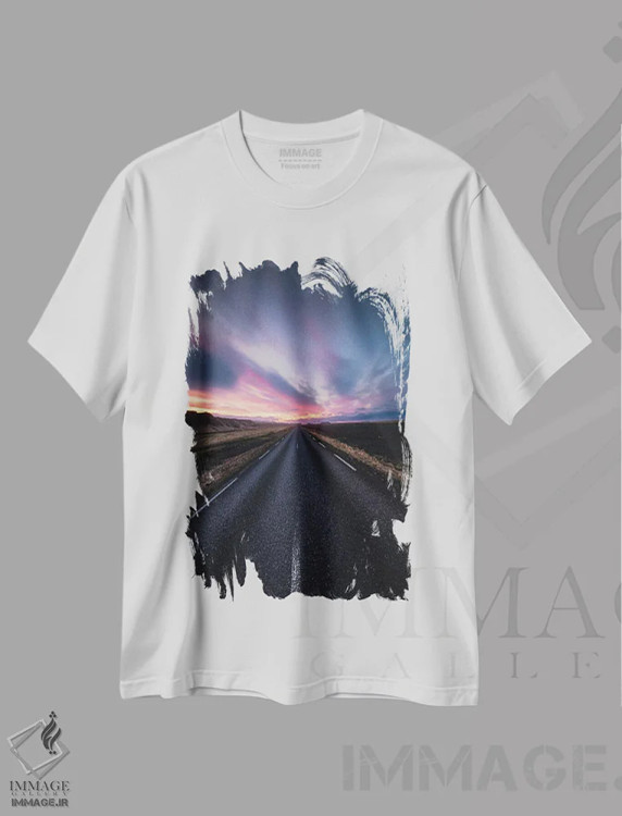 تیشرت سفید طرح دار خیابان، مدیوم اثر فابیو آنتنور | immage.ir