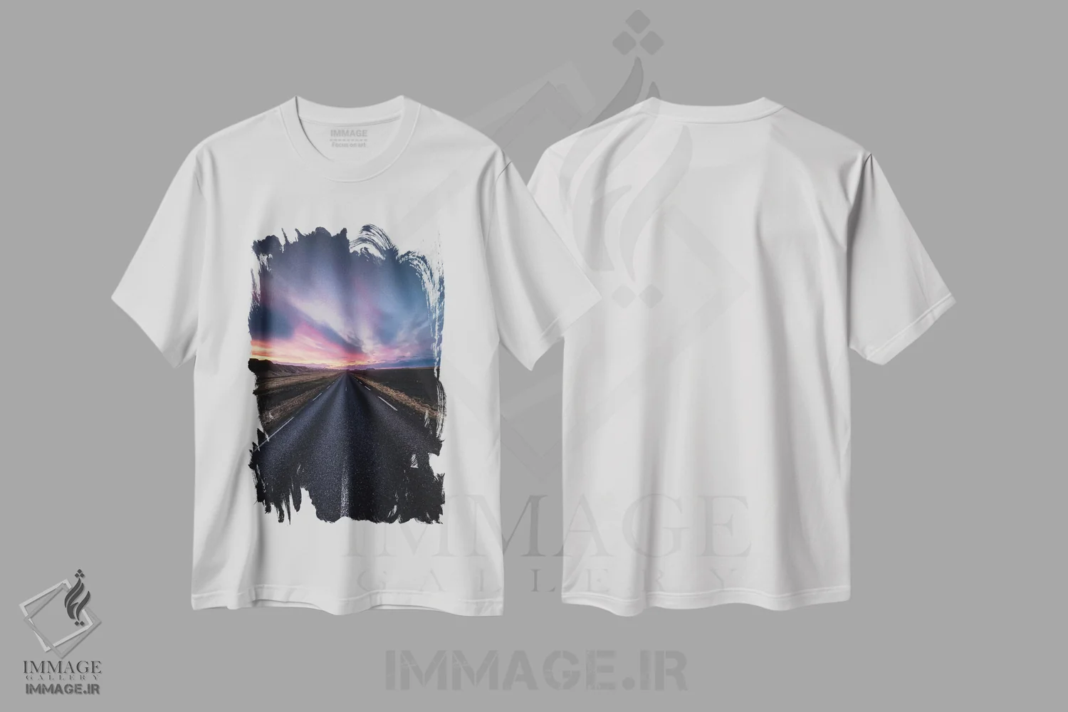 تیشرت سفید طرح دار خیابان، مدیوم اثر فابیو آنتنور | immage.ir