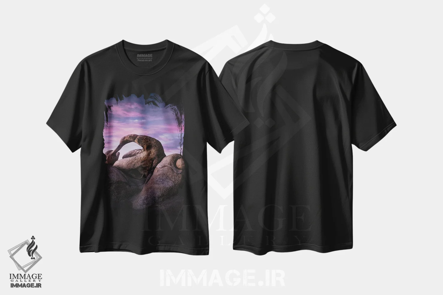 تیشرت مشکی طرح دار تپه ها چشم دارند، عکاسی فوق واقع گرا اثر فابیو آنتنور | immage.ir