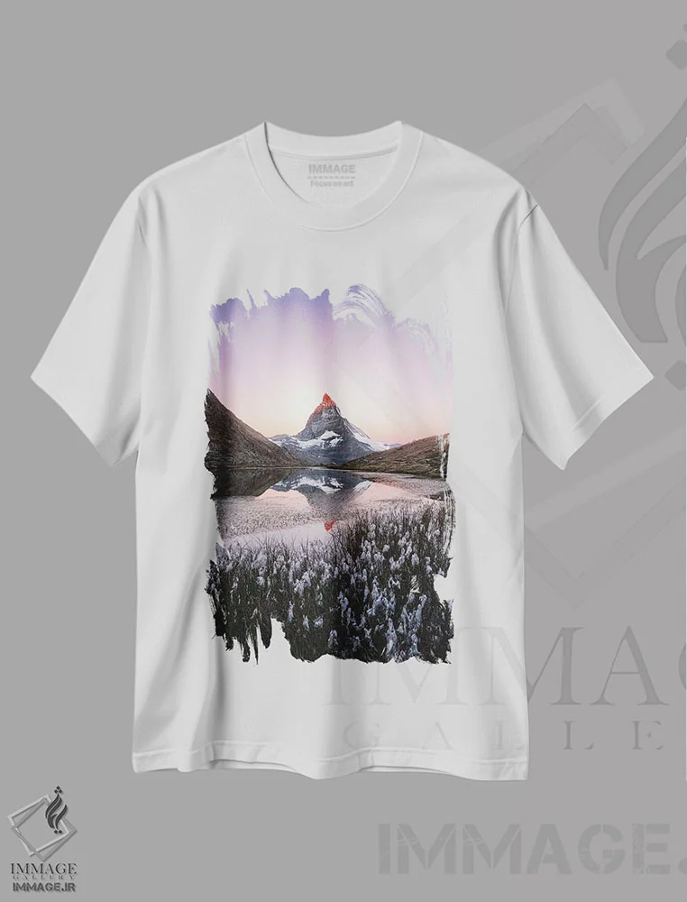 تیشرت سفید طرح دار آن نیرومند، مدیوم اثر فابیو آنتنور | immage.ir