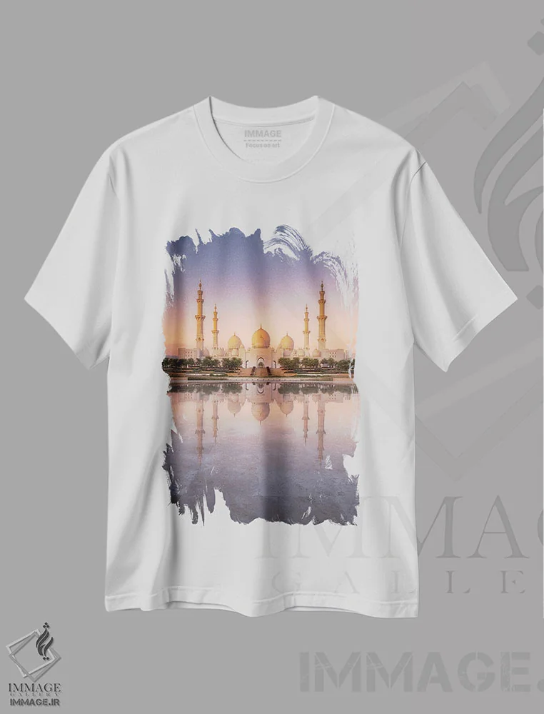 تیشرت سفید طرح دار مسجد، دکور آسیایی اثر فابیو آنتنور | immage.ir