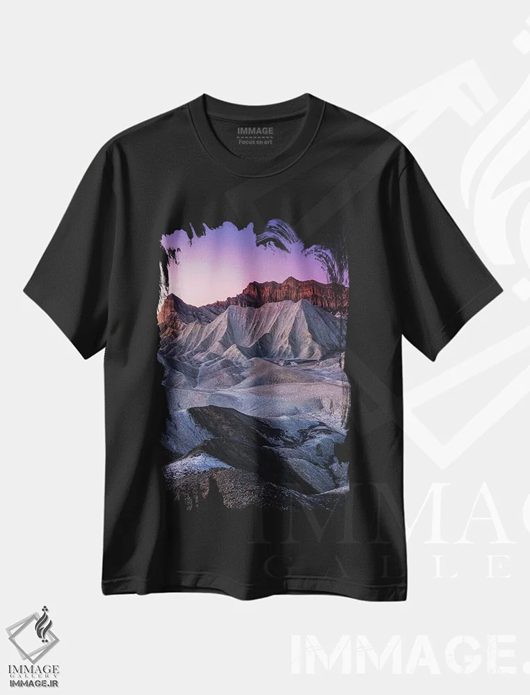 تیشرت مشکی طرح دار نقطه، مدیوم اثر فابیو آنتنور | فروشگاه ایماژ