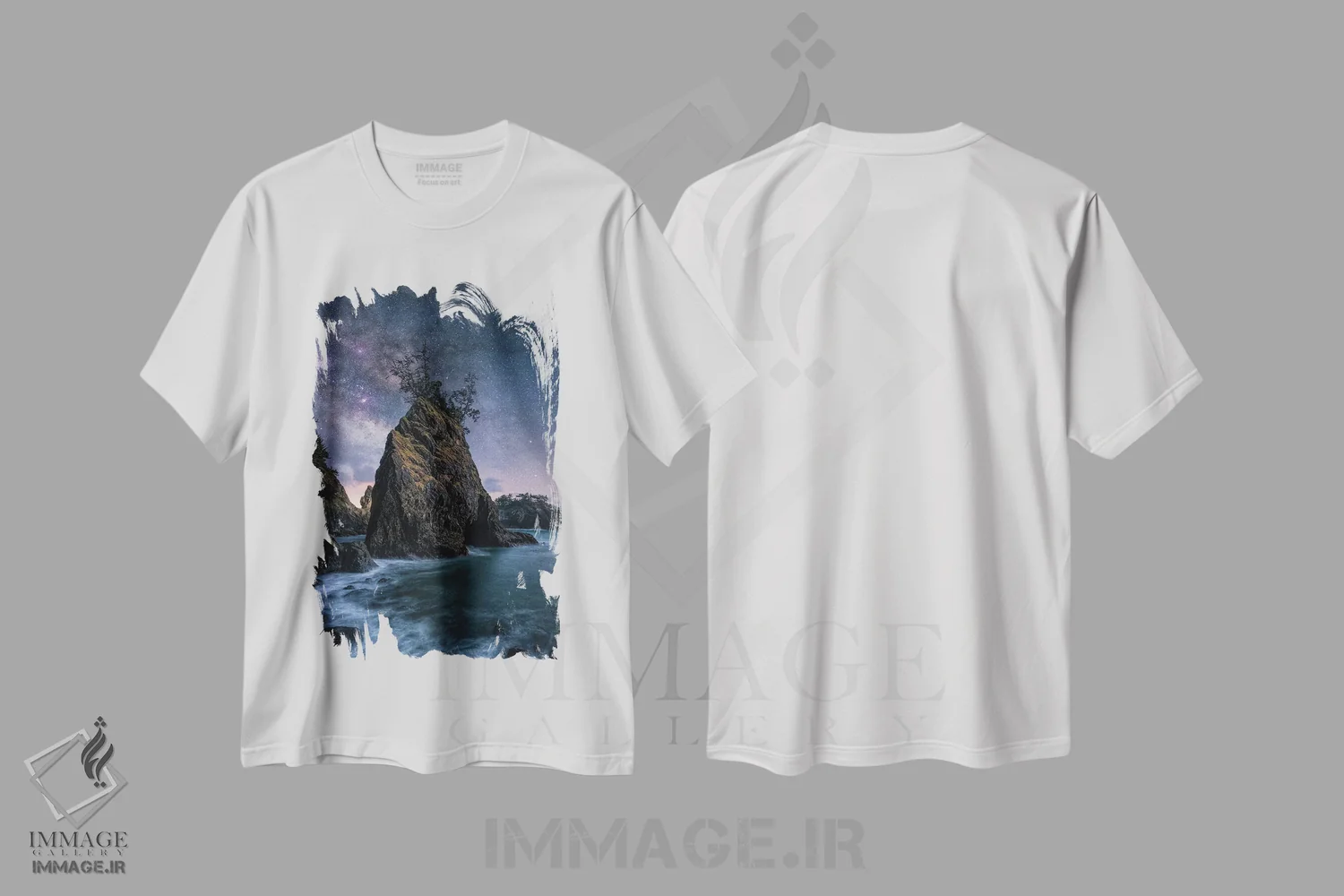 تیشرت سفید طرح دار آن یکتا، عکاسی فوق واقع گرا اثر فابیو آنتنور | فروشگاه ایماژ
