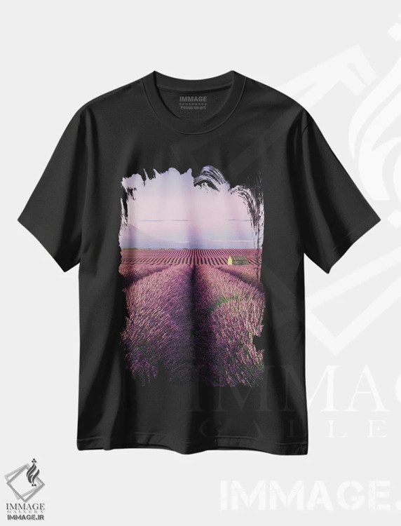 تیشرت مشکی طرح دار تا بی نهایت، مدیوم اثر فابیو آنتنور | فروشگاه ایماژ