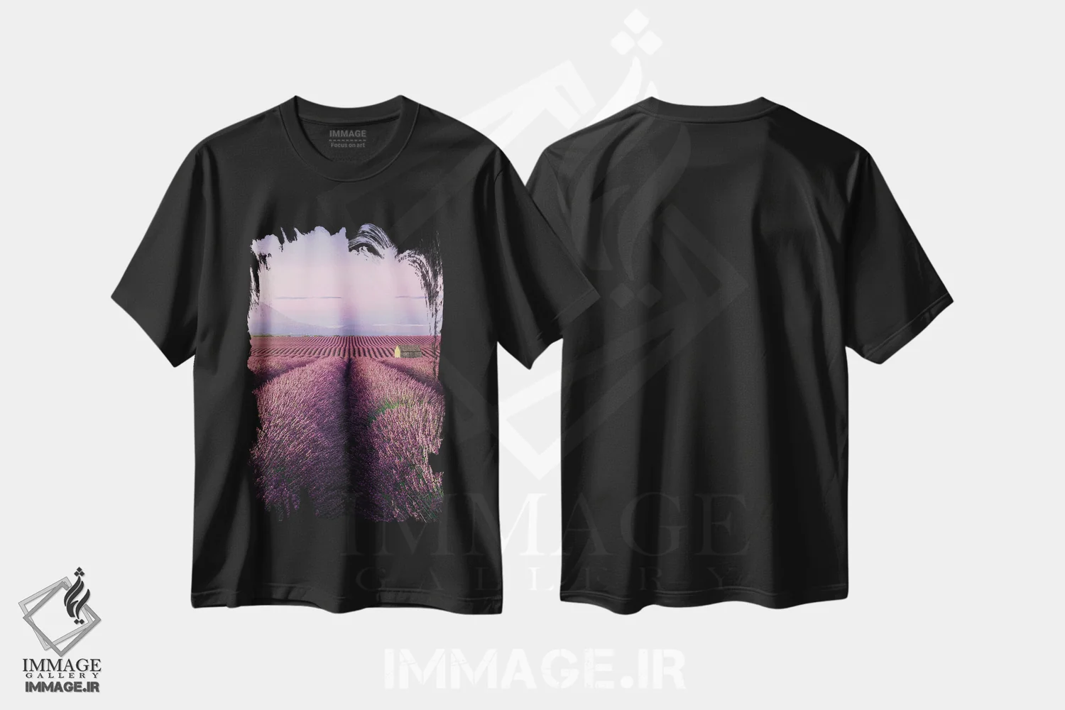 تیشرت مشکی طرح دار تا بی نهایت، مدیوم اثر فابیو آنتنور | فروشگاه ایماژ