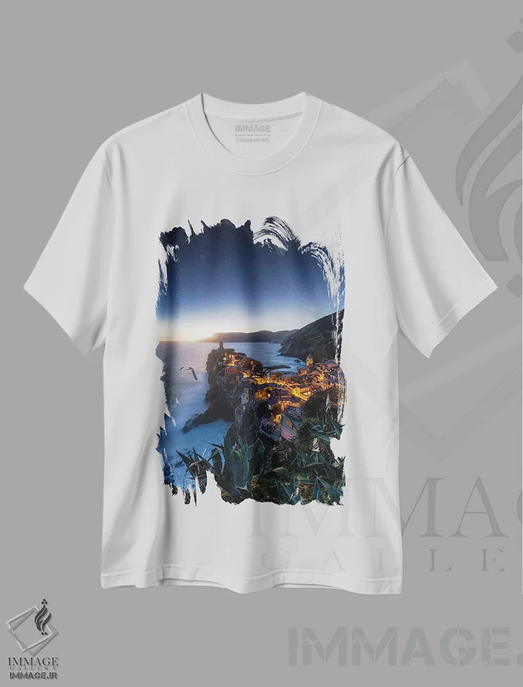 تیشرت سفید طرح دار ورناتزا، مدیوم اثر فابیو آنتنور | immage.ir