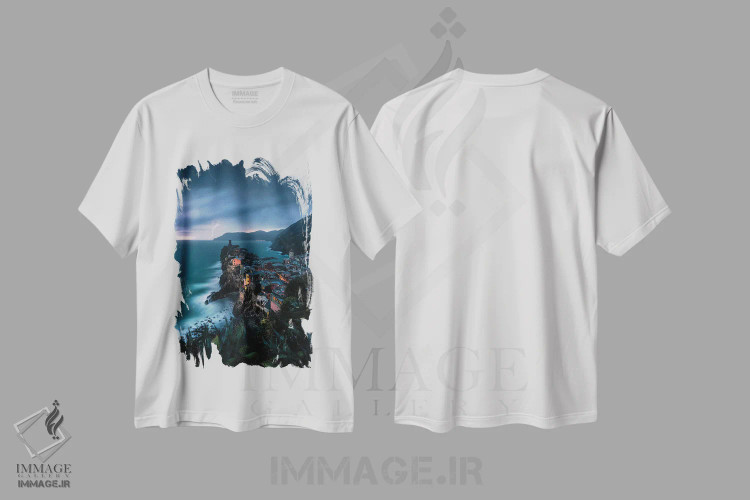 تیشرت سفید طرح دار طوفان ورناتزا، مدیوم اثر فابیو آنتنور | فروشگاه ایماژ