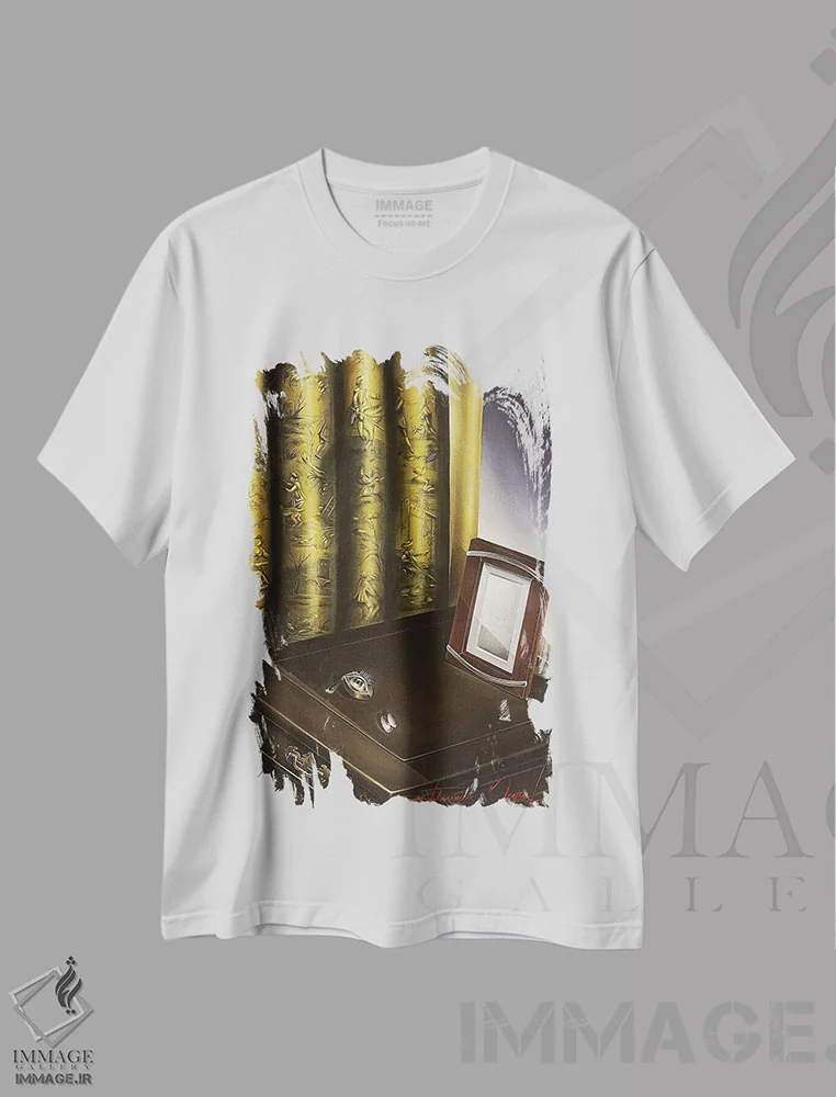تیشرت سفید طرح دار تویله دو ژویی، هنر فاخر معاصر اثر فلورنسیا دگراف | immage.ir